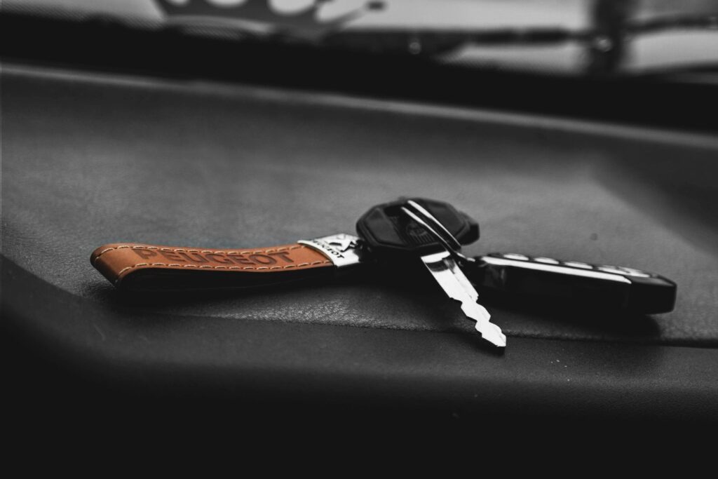 Keys on a dashboard